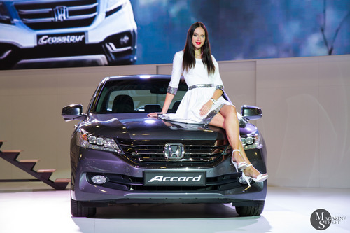 Девушки Московского Международного Автомобильного Салона 2014 MMAC Москва / Girls Of The Moscow International Automobile Salon 2014 MIAS`14 Moscow, кадр 15